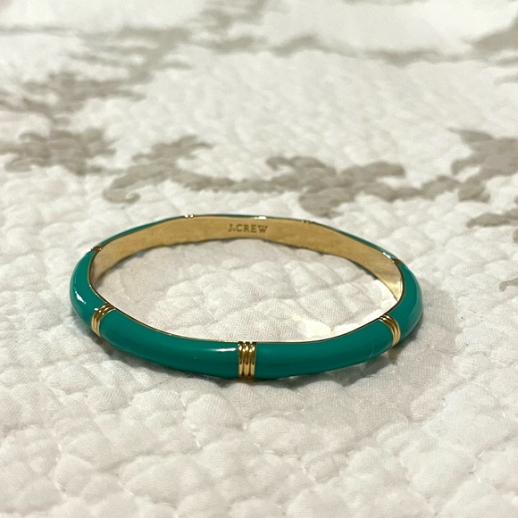J. Crew turquoise & gold bracelet bangle - Picture 6 of 10